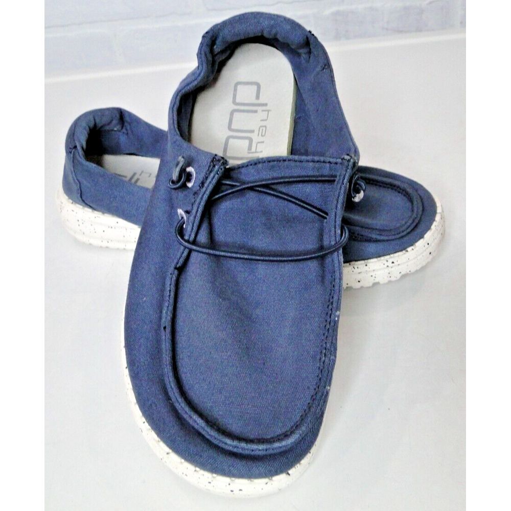 Hey Dude Wendy Shoes Women's Size Navy 5 Slip On Comfort Loafers
